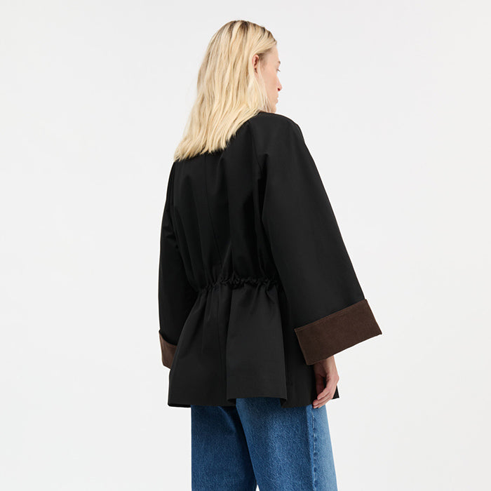 Gaby jakke | Black/Brown