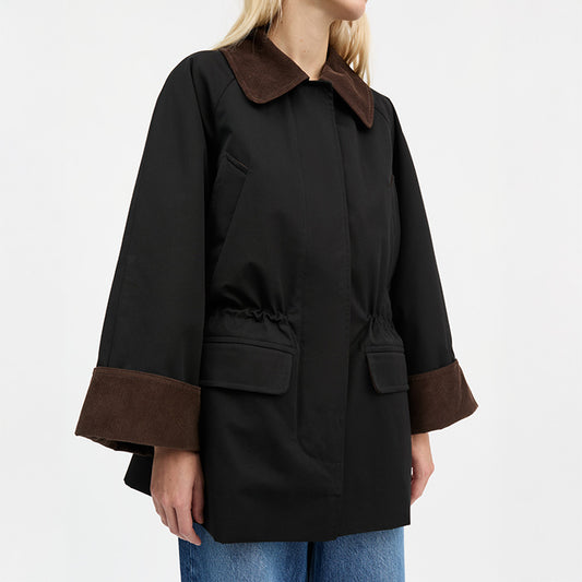 Gaby jakke | Black/Brown