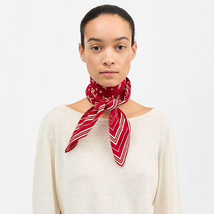 Classic scarf 90x90 | Fiery Red