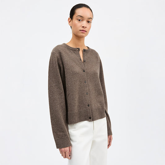 Senna Cardigan | Brown Melange