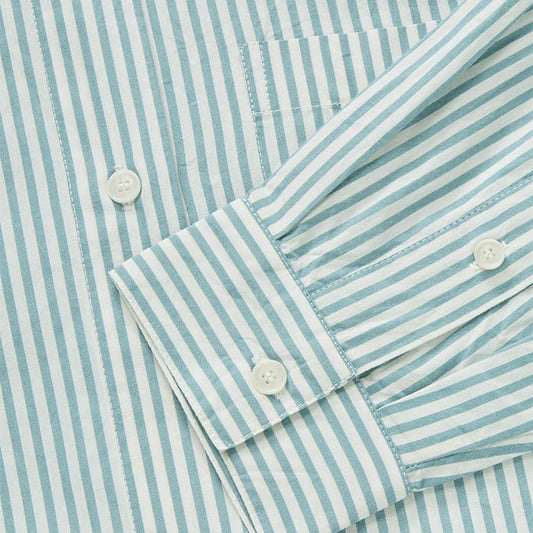 Edgar skjorte | Aqua Stripe