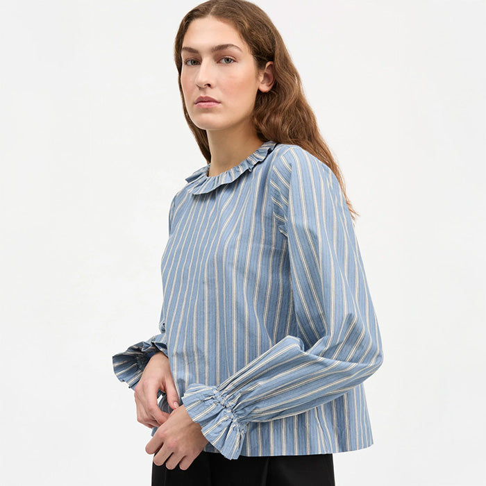 Cornflower skjorte | Blue/White Strib