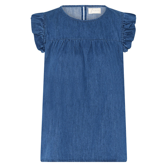 Stockholm denimtop | Clear Blue