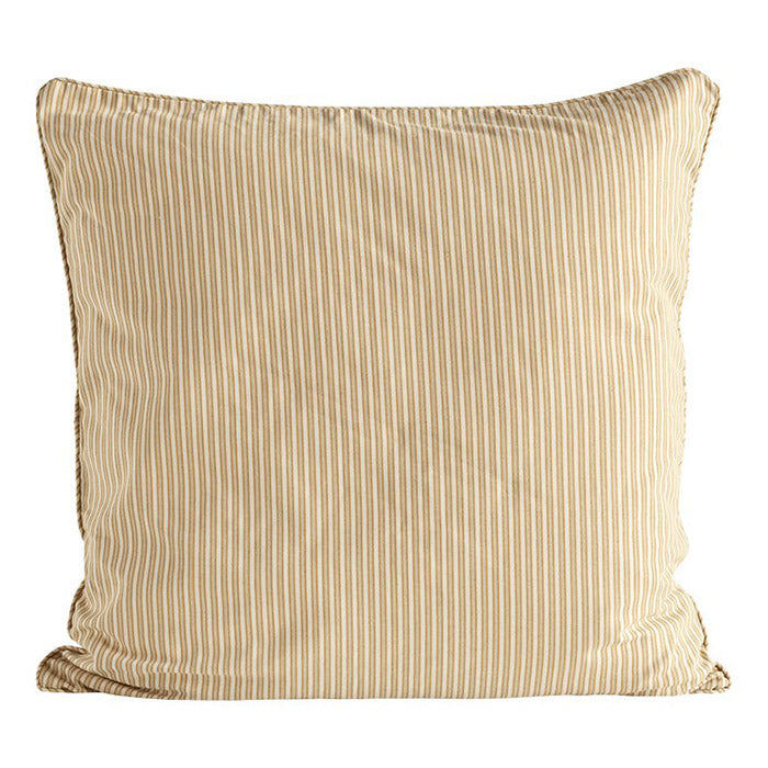Stribet pudebetræk 60x60 | Oat