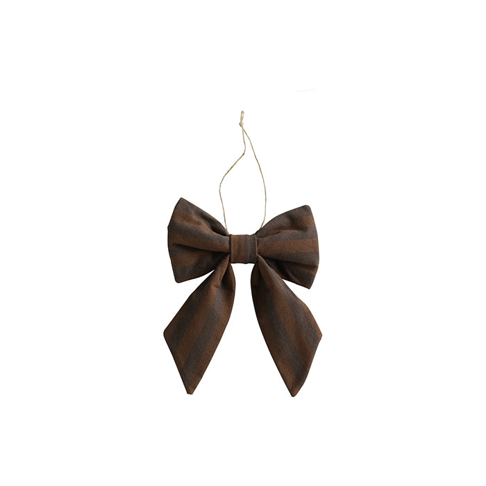 Stribet sløjfe M | Mørkebrun