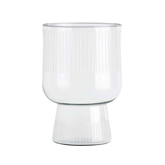 Facet glasvase | Stor