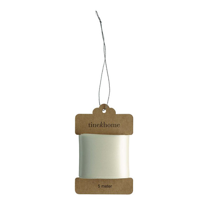 Bredt satinbånd 5 m | Cream