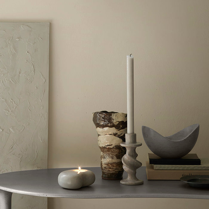 Høj lysestage | Fedtsten