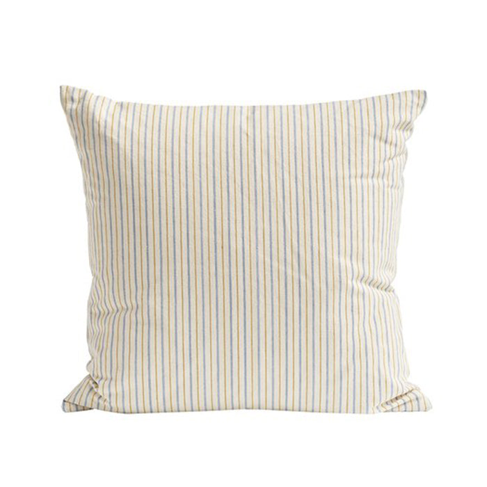 Stribet pudebetræk 50x50 | Sky