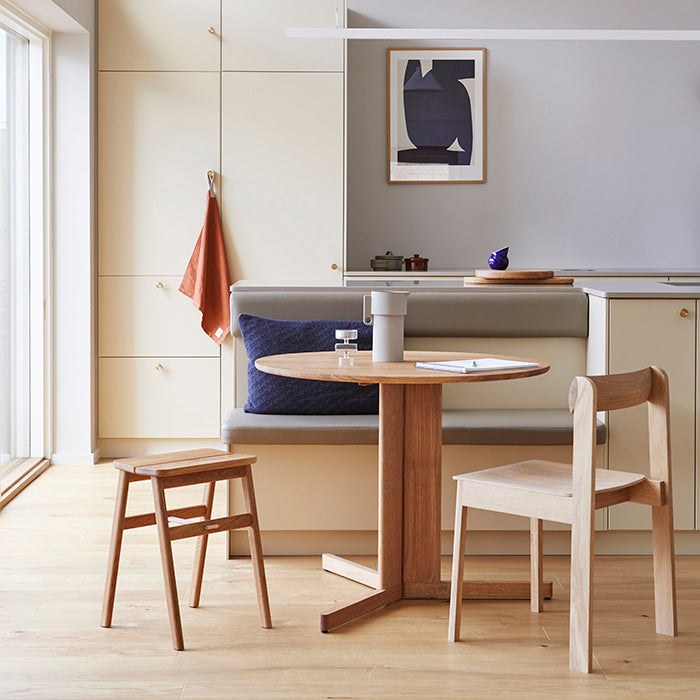 Trefoil Round Table | Hvidolieret eg