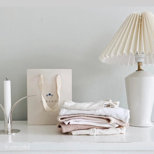 Plisseret lampeskærm | Beige