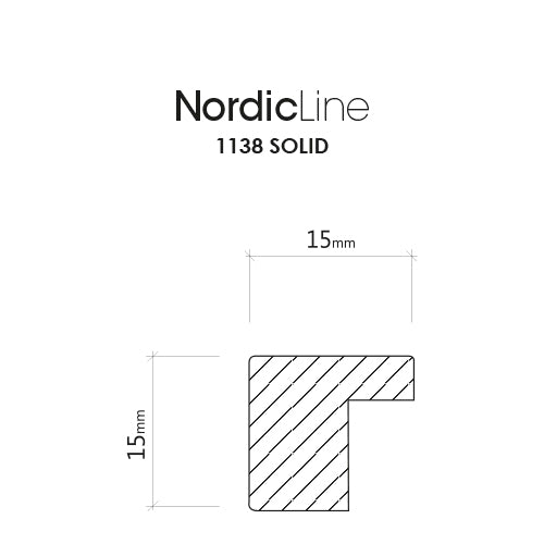 Massiv egetræsramme