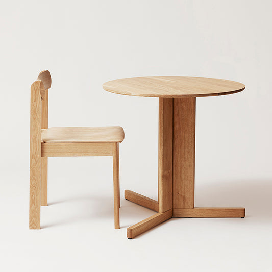 Trefoil Round Table | Hvidolieret eg