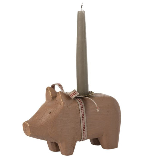 Trægris til kertelys | Rosa