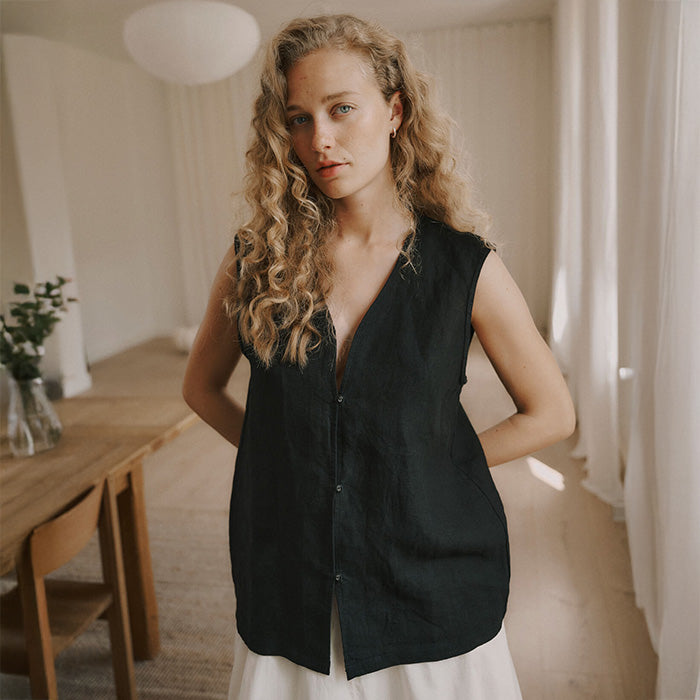 Billie Waistcoat | Sort