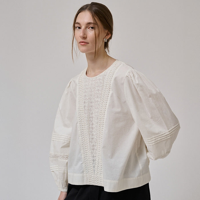 Clover Blouse | White Sand