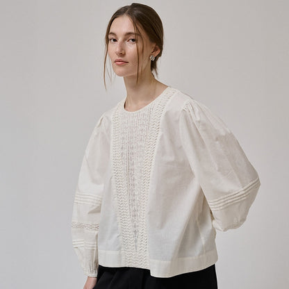 Clover Blouse | White Sand