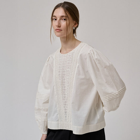 Clover Blouse | White Sand