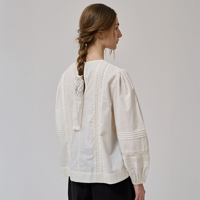 Clover Blouse | White Sand