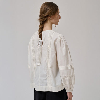 Clover Blouse | White Sand