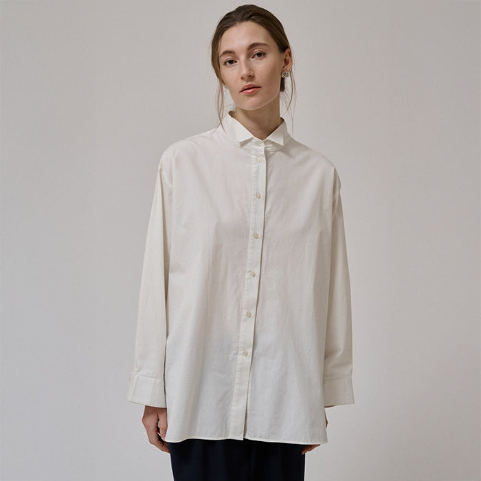 Irissa oversized skjorte | White Sand