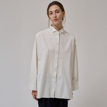 Irissa oversized skjorte | White Sand
