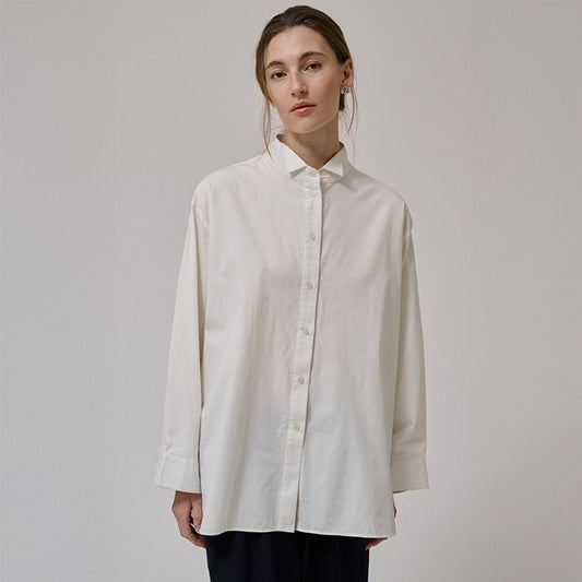 Irissa oversized skjorte | White Sand