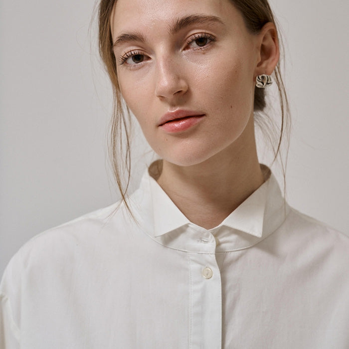 Irissa oversized skjorte | White Sand