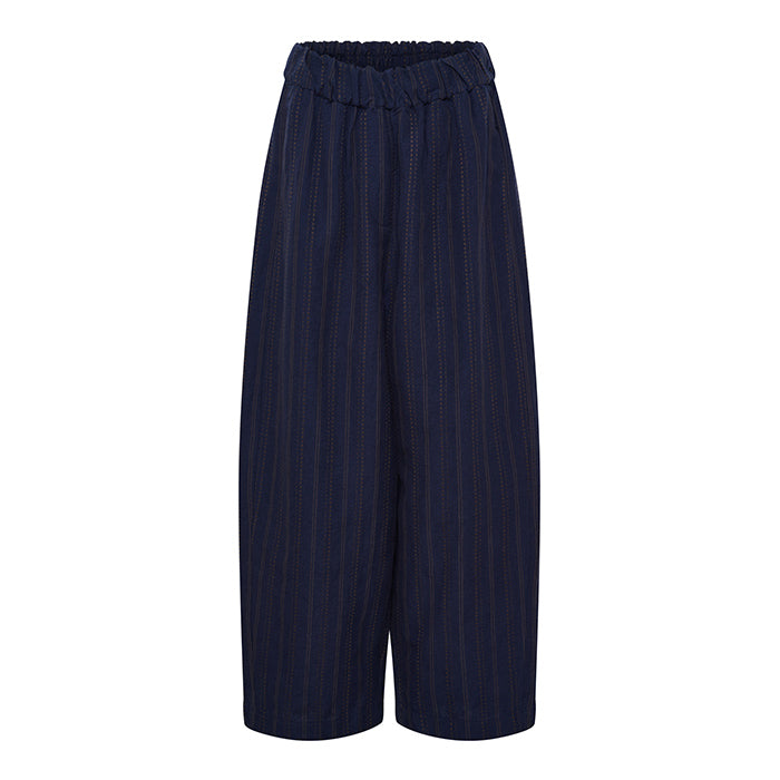 Creek Balloon pant | Dark Navy Stripe