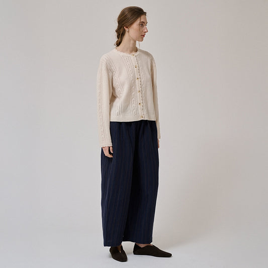 Creek Balloon pant | Dark Navy Stripe