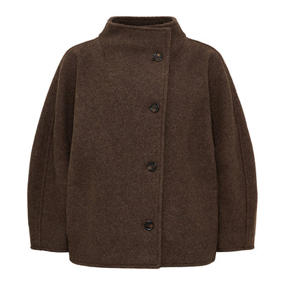 Thyme Wool Jacket | Brown Melange
