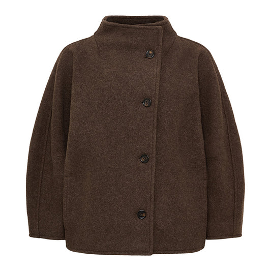 Thyme Wool Jacket | Brown Melange