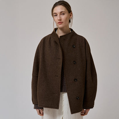Thyme Wool Jacket | Brown Melange