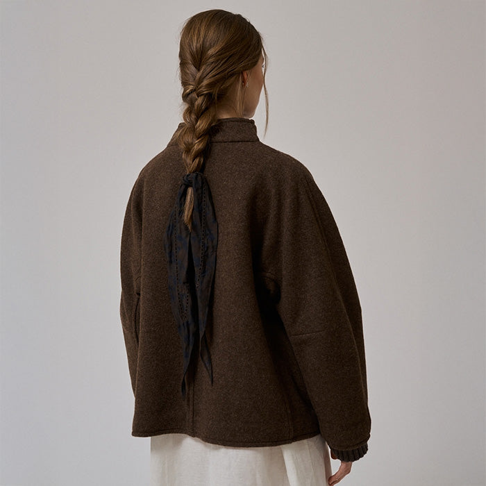 Thyme Wool Jacket | Brown Melange
