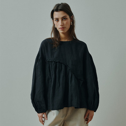 Kaya hørbluse | Sort