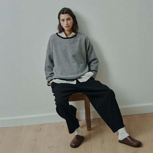 Aya Pullover | Stripe