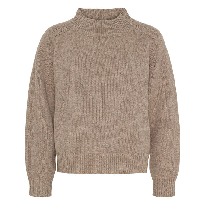Silje Pullover | Beige Melange