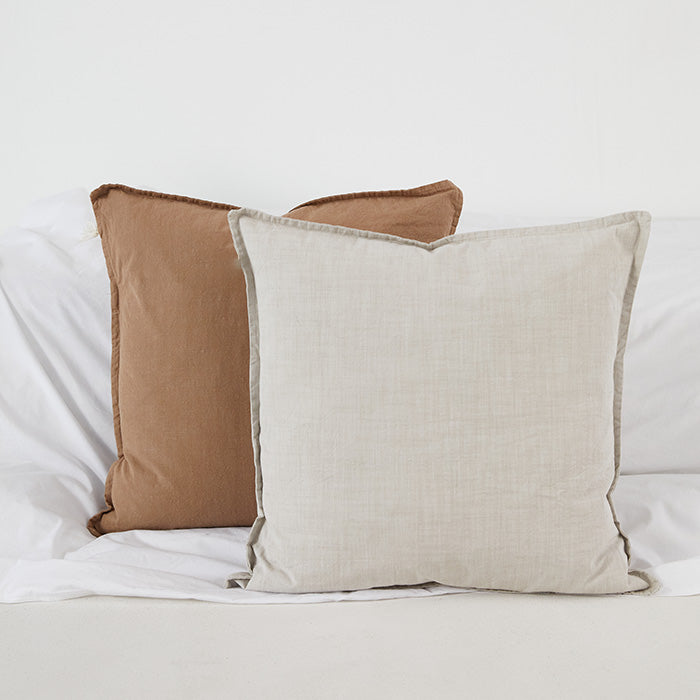 Pillow Cotton Slub 50x50, Light Tabacco