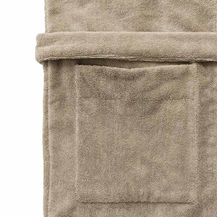 Hooded Bathrobe Terry | Dried Linen