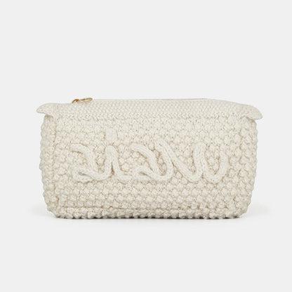 Helen Logo clutch, Albicant