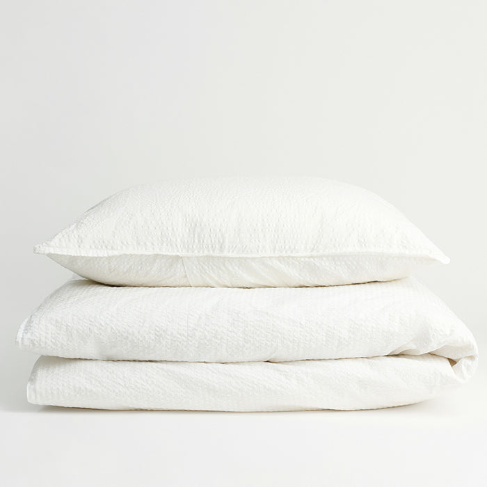 Sengetøj Seersucker | White