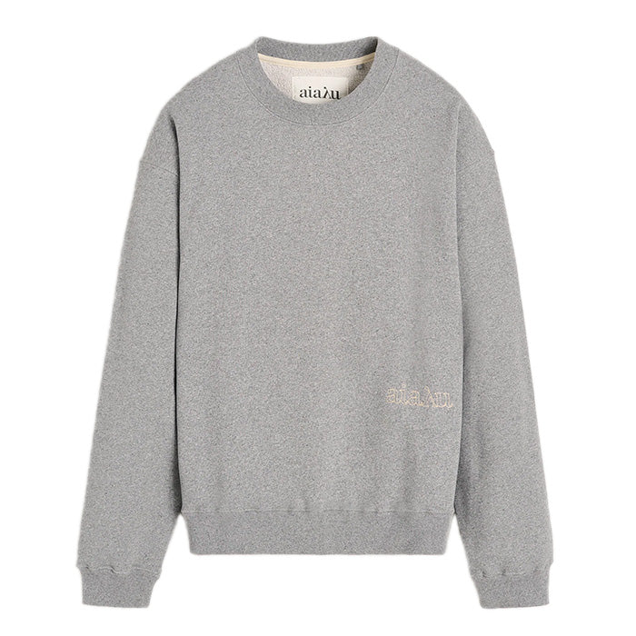 Stitched Circular Sweatshirt | Grey Melange