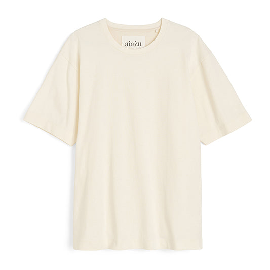 Lui Circular Tee | Pure Ecru