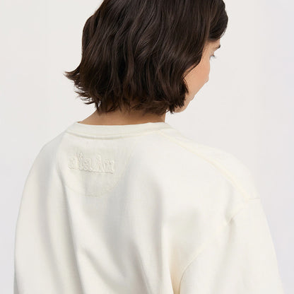 Lui Circular Tee | Pure Ecru