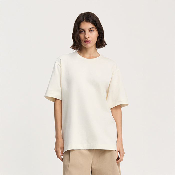 Lui Circular Tee | Pure Ecru