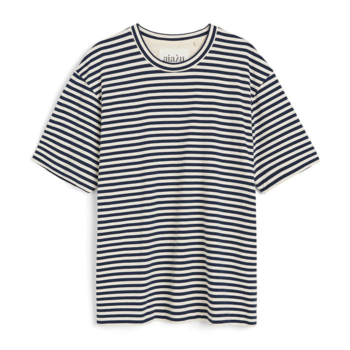 Lui Circular Striped Tee | Mix Night