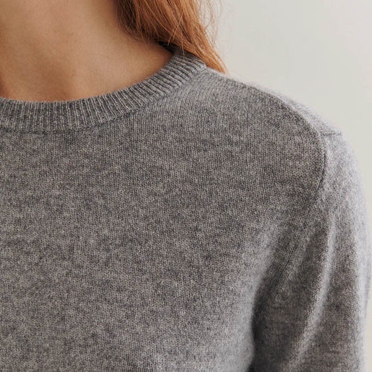 Abbie O-neck | Grey Melange