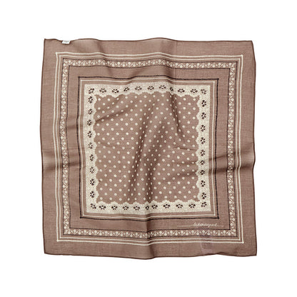 Mønstret tørklæde | Brun