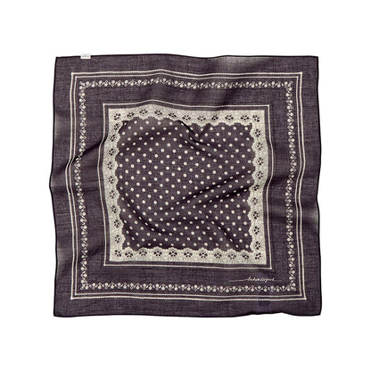 Mønstret tørklæde | Sort