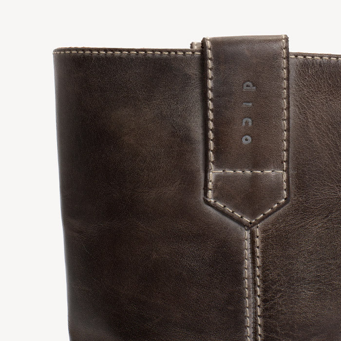 Julia Gaucho støvle | Dark Brown